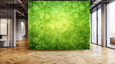 Abstract green background with organic textures and patterns, green, abstract, background, organic, nature, eco-friendly, foliage Wall mural