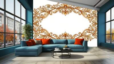 Intricate symmetrical design with ornate details, symmetry, ornate, patterns, intricate, geometric, abstract, texture Wall mural