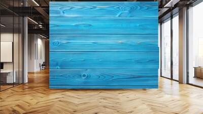 Minimalist blue wood pattern backdrop illuminated by natural light, blue, wood, pattern, backdrop, minimalist Wall mural