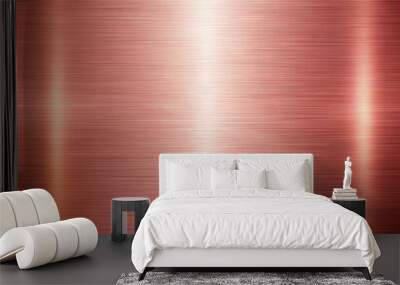 Stainless steel metal texture background in pink gold color , stainless steel, metal, texture, background, pink gold Wall mural