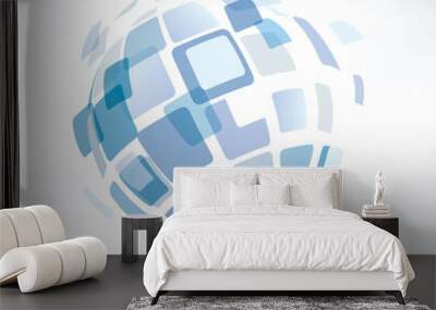 abstract globe symbol, business concept Wall mural