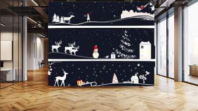 christmas night Wall mural