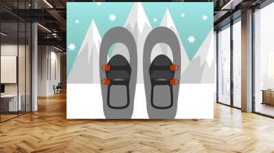 Winter sports image Wall mural