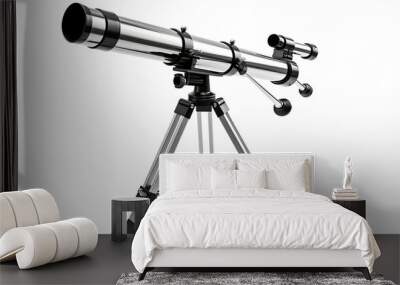 Telescope isolated on white background. 3D Rendering Wall mural