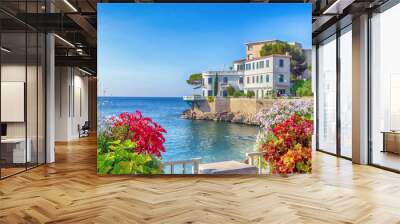 View of Cote d'Azur, France Wall mural