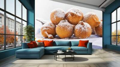 Carnival italian fritters in carnival. Wall mural