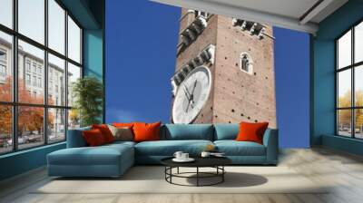 City clock tower Wall mural