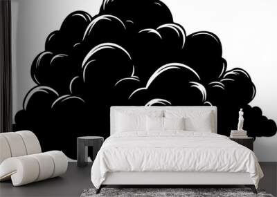 Clouds silhouette clipart design illustration Wall mural