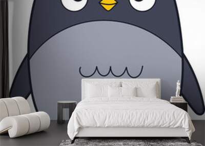 Cute crow clipart design illustration Wall mural