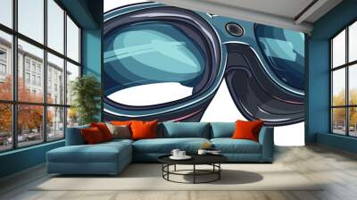 Googles clipart design illustration Wall mural