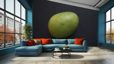  Mango on black background Wall mural