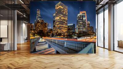 Los Angeles downtown skyline Wall mural