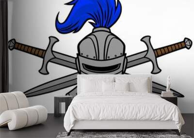 Knight Helmet Wall mural