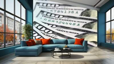 American currency one hundred dollar bills - Finance and banking Wall mural