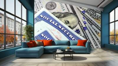 Retirement Concept Social Security Benefits Wall mural