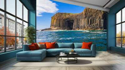 Fingal's cave at staffa island at the scottish coast Wall mural