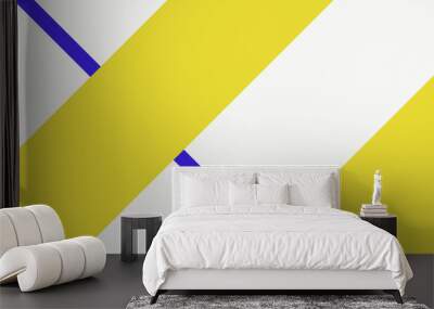 Simple clean abstract retro stripes pattern with white background Wall mural