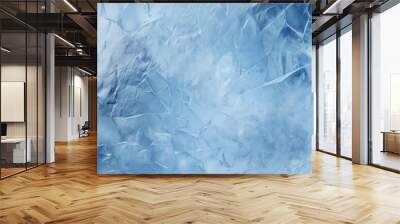 Processed collage of thick layer of cracked ice texture. Background for banner, backdrop or texture Wall mural