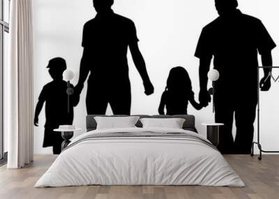 dad and child Wall mural