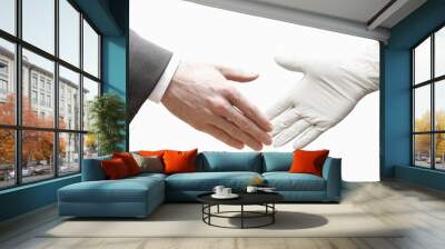 Doctor and businessman Wall mural