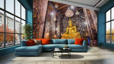 Buddha images,sculpture,wat suta Wall mural