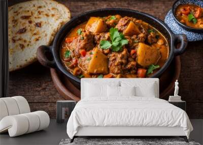 Tagine is a meat and vegetable dish popular in the Maghreb countries Wall mural