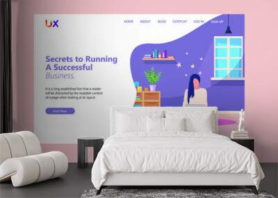 Illustration Landing page design Wall mural