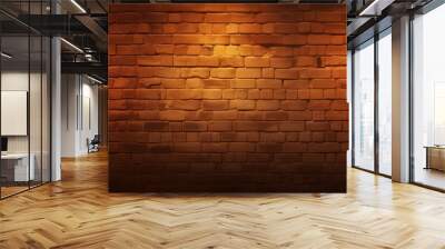 Aged brick wall in warm light suitable for background or wallpaper Wall mural