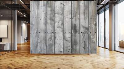 Concrete wall with wood impression texture Wall mural