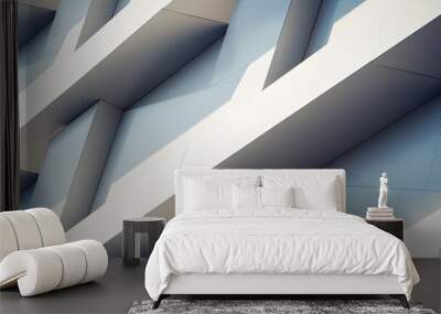 Modern architectural details in abstract background lines. Wall mural