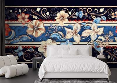 Ornate and elegant traditional pattern for various design applications. Wall mural