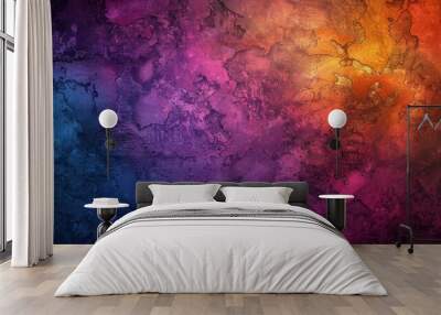 Textured background in vivid colors Wall mural