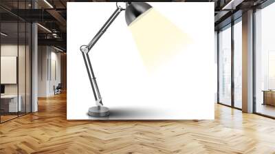 Vector desk lamp - isolated on white background Wall mural