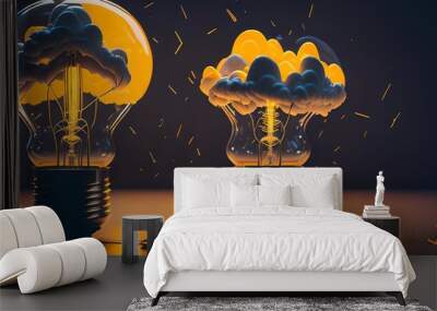 fire and gas Wall mural