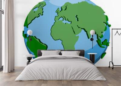 3d earth planet Wall mural