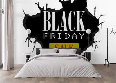 Black Friday Wall mural