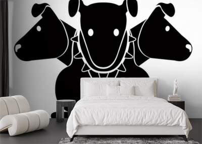 isolated cerberus icon Wall mural