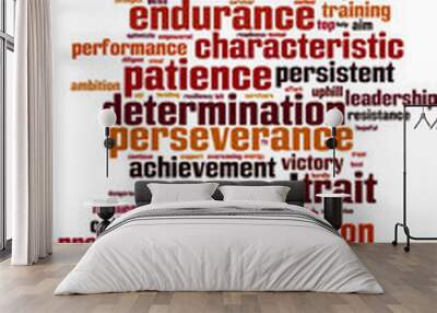 Persistence word cloud Wall mural