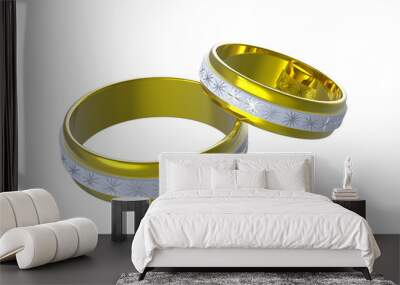 Two wedding rings Wall mural