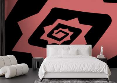 Abstract background filled with two colours. Wall mural