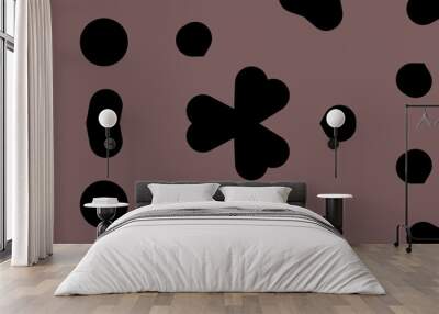 Abstract background filled with two colours. Wall mural