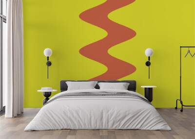 Abstract background filled with two colours. Wall mural