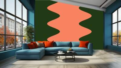 Abstract background filled with two colours. Wall mural