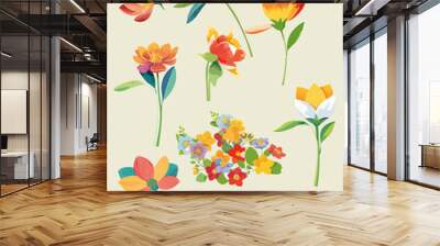 blumen Wall mural