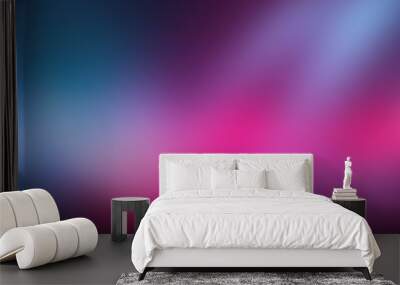 Abstract gradient background. Ultraviolet glow on a dark abstract background. Empty wallpaper template Wall mural