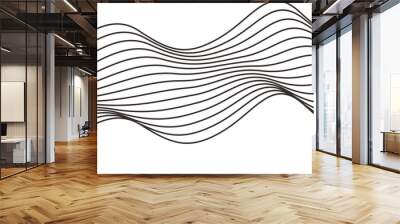 Abstract Wave Line Wall mural