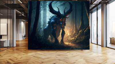 Jersey Devil Legendary Monster Concept Art Wall mural