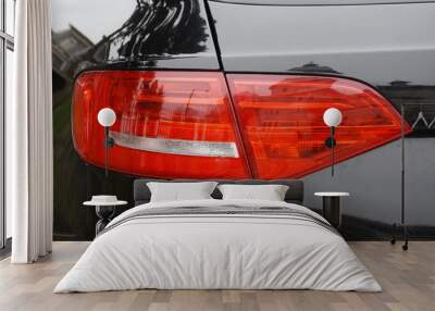 Car's exterior details .Rear light. Wall mural