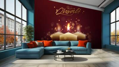 Celebrate Diwali festival of lights Wall mural