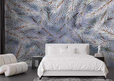 Christmas tree branches Wall mural